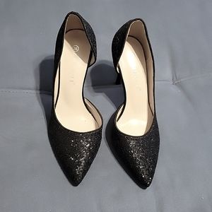 Annaili  black glitter heels. Size 5.5 great condition.